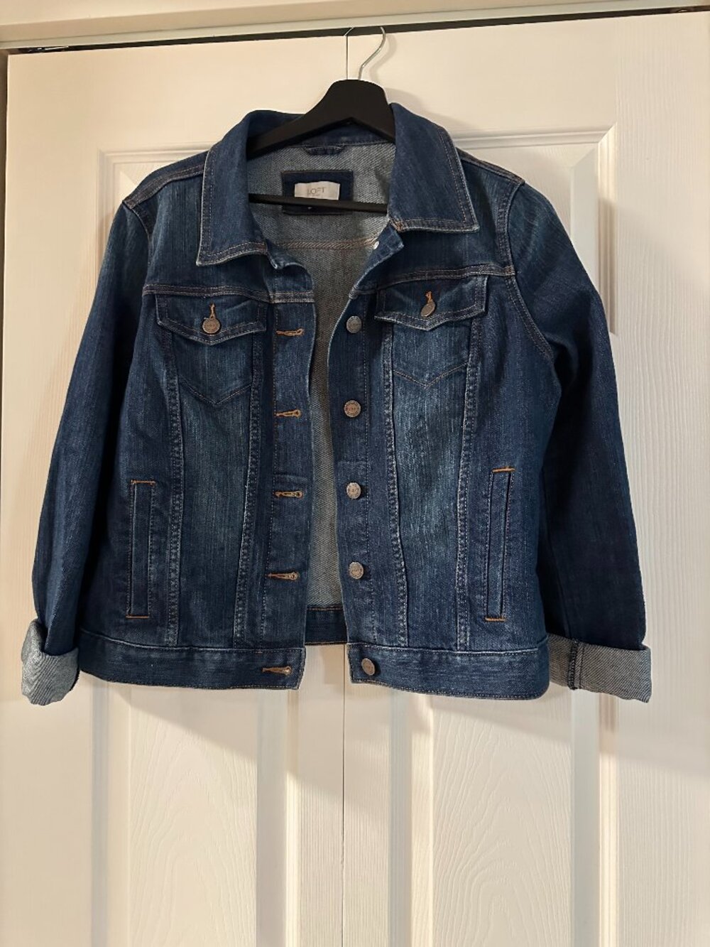 Loft Outlet Denim Jacket, size Medium, Excellent , Never Worn